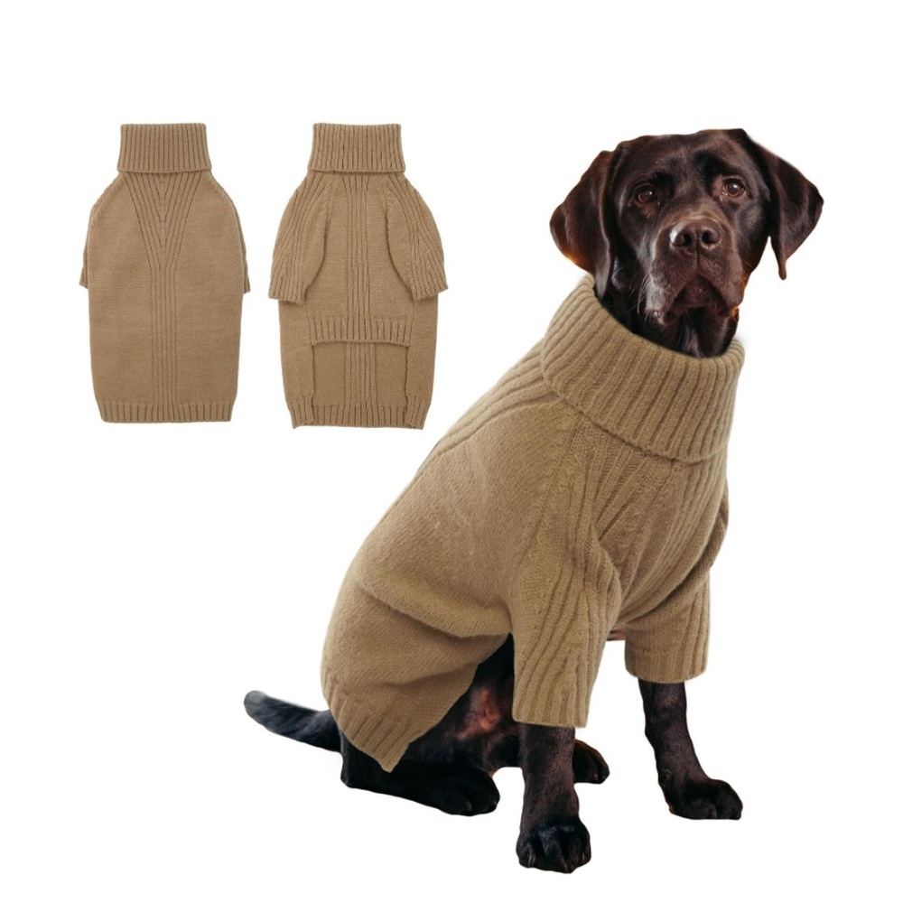 IECOII Cable Knit Dog Sweater - XL